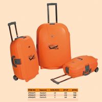 Factory Best Price Orange Light Weight Spinner Carry-on Trolley Travel Case Set 3 Pieces