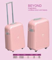 Promotional Pink PP Injection Easy to Carry Trolley Luggage Set With Universal Wheel