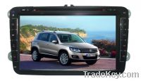 8inch 2-din car radio GPS for VW Tiguan with bluetooth+dvd+ipod+tv
