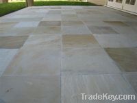 Wood Yellow Sandstone for Wall Cladding and Flooring, Sandstone Traver