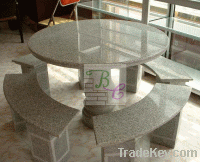 Garden Stone Marble Table Chair for Garden Furniture