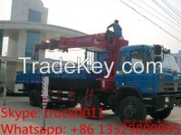 factory price dongfeng 7ton truck mounted crane for sale