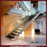 hot-sale interior steel glass staircase(DMS-3001)