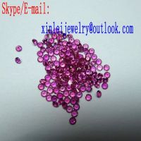 Wholesale discount price of synthetic ruby loose gems corundum loose, shape round oval heart square rectangle pear Marquise flower triangle