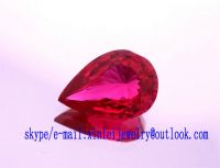 Pear Ruby Loose Gems 1# 2# 3# 5# 7# 8# color Pear Corundum all size pear rubies loose