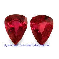 Wholesale discount price of Pear Ruby Loose Gemstone, pear shape ruby gems pear corundum pear rubies 1#-8# color