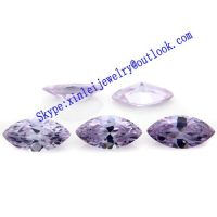 Marquise Zirconia Loose Gemstone Lav Color with All Size, Lav CZ marquise cut loose machine cut 3# color CZ