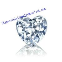 White Cubic Zirconia Heart Cut Loose Gemstone All Size Discount of heart white CZ loose AAAAA quality