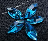 Marquise Blue Cubic Zircon Gemstone Loose with All Size, Blue marquise shape of CZ loose AAA quality 9# dark blue CZ