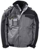 Men's winter jacket polyester pongee ripstop pvc coating