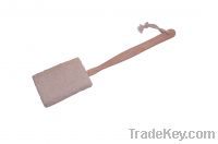 wholesale massage wooden loofah bath brush with long handle