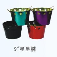 9'' star tin bucket