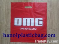 Patch handle plastic bag