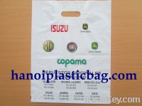 Patch handle plastic bag high quality