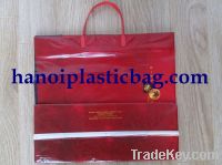 Rigid handle plastic bag luxury