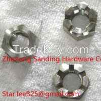 Hex slotted nut