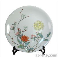 Modern Decorative OEM Famille Rose Ceramic Plate