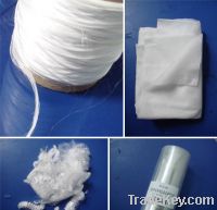 PLA fiber, 100% virgin fiber, white fiber