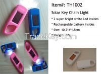 Promotion Solar Clip Led Keychain Light