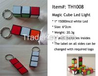 Promotion Magic Cube Led Keychain Light