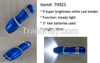 Promotion Fluorescent 9 Led Flashlight