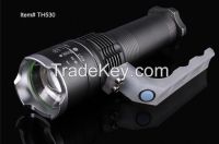 Zooming Rechargable High Power Led Aluminum Flashlight