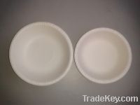 Disposable white party paper bowl, measures 13-15cm