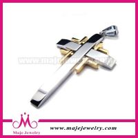 High Quality Silver Custom Stainless Steel Cross Pendant