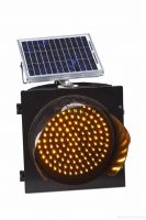 solar traffic  warning light