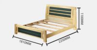 Modern fashion 1.8M solid wood bed double bed marriage bed wedding bed