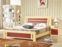 Modern fashion 1.5M 1.8M solid wood bed double bed marriage bed wedding bed