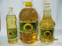 Refined and crude sunflower oil