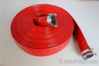Red High pressure Layflat PVC Discharge Hose