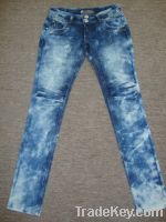 Ladies Jeans snow wash Selling