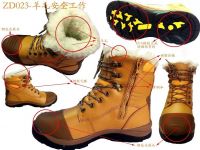 Sell wool lining safety shoes