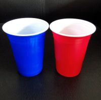 16OZ  PS disposable plastic blue party cups