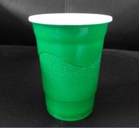 PS 16OZ Disposable Plastic Green Beer Cup
