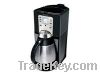 10-Cup Coffee Maker - Black with chrome accents