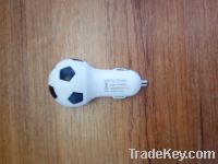 hot sale football shape car usb charger with factory price