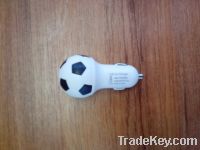 best selling  mini car chargers with football shape