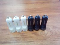 white and black 2A car charger for cell phone, USB car charger with wholesale price