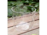 Clear crystal singing bowl 6inch to 10inch with mallet and o-ring