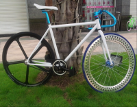 Fixed Gear Bicycle, 700CS-005, chromium-molybdenum steel frame bike