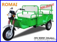 48V 850W electric rickshaw with rear axle motor
