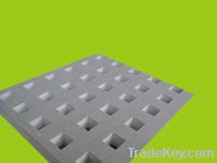 square hole perforated acoustic gypsum panel