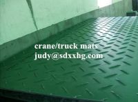 Anti slip HDPE crane ground mats for outdoor