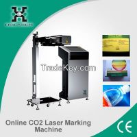 for non-metal materials online CO2 laser marker