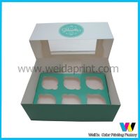 custom cupcake boxes with window and insert