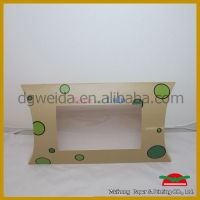 Folding recycled  window pillow box