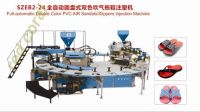 Full automatic double color PVC air blowing sandal/slipper injection machine